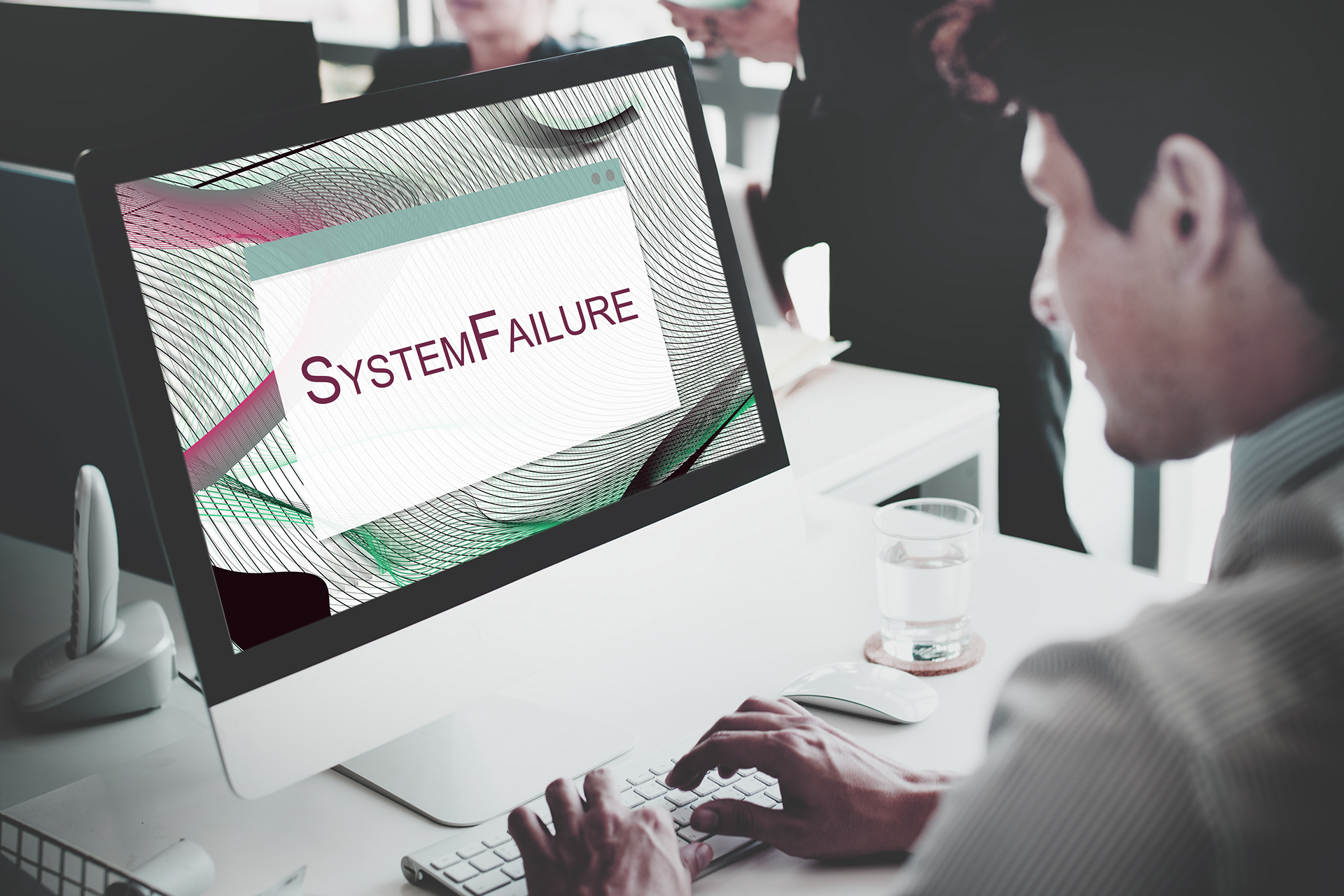 Error Halted System Disconnect Caution Concept Error Halted System Disconnect Caution Concept